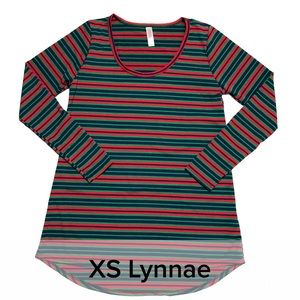 NWT LuLaRoe Lynnae Long Sleeve Top size XS